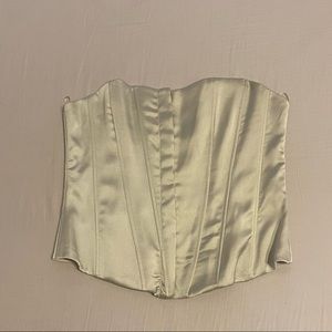Silk Zara olive corset size medium